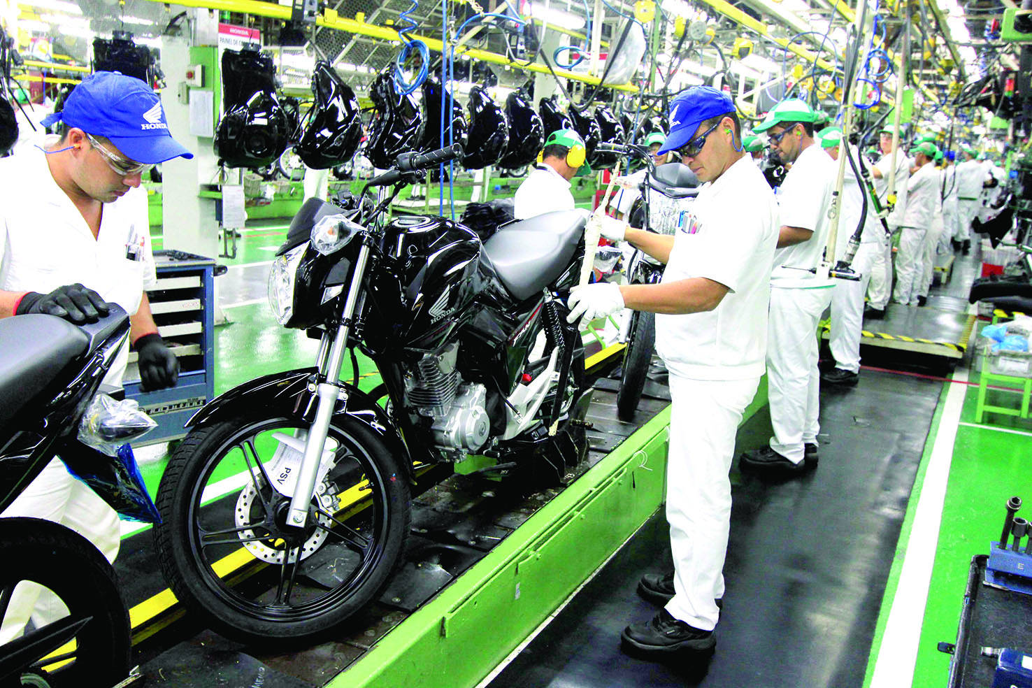 Produção de motocicletas no Brasil cai 85% em maio