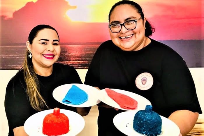 Café vermelho e azul Café vermelho e azul