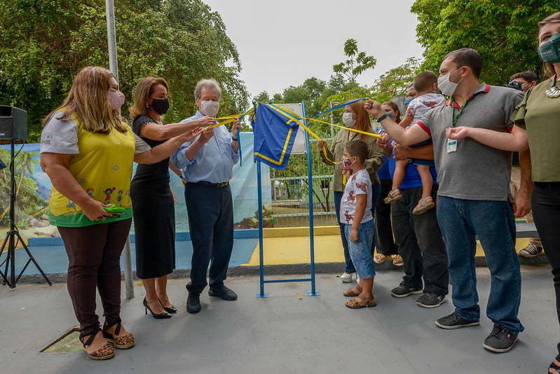 Primeiro playground inclusivo de Manaus é inaugurado, localizado no parque da Criança