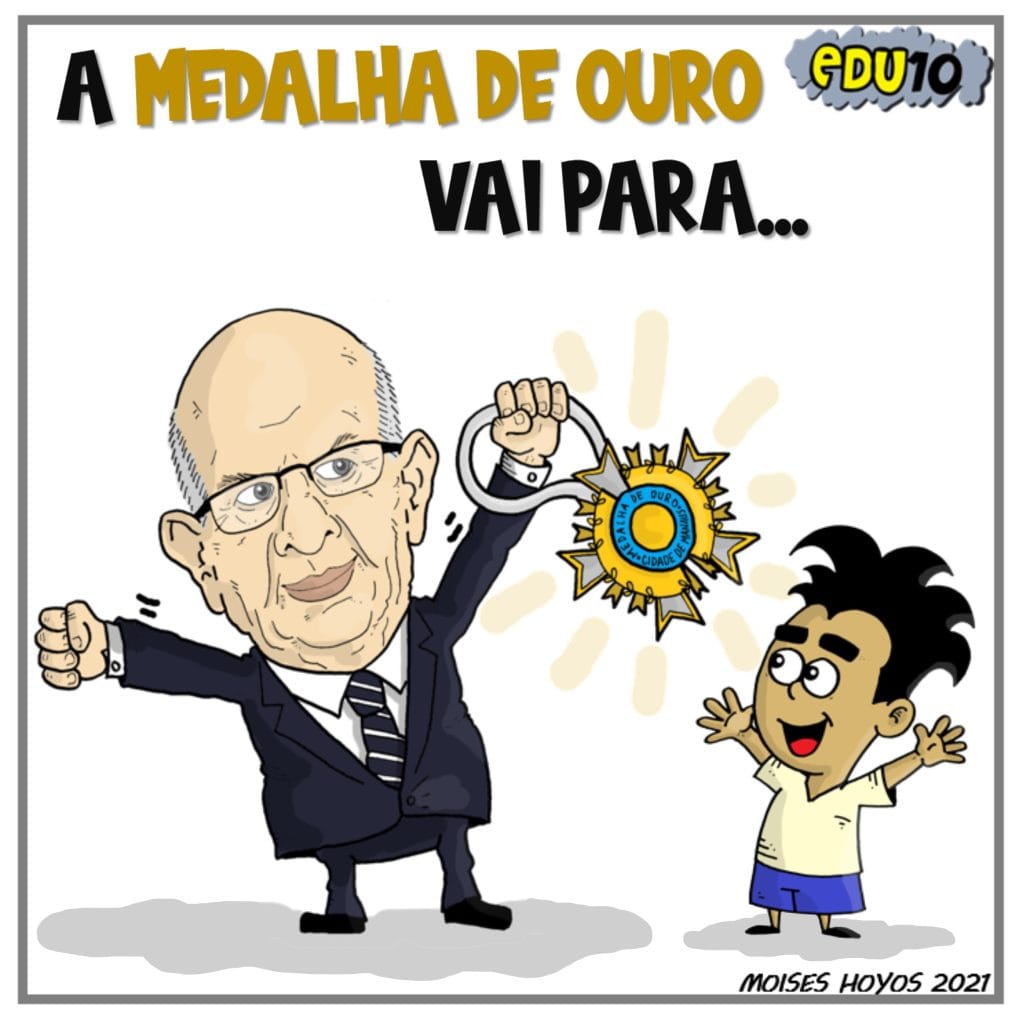 Coluna destaca homenagem ao pioneiro da Educação Fiscal no Amazonas - tirinhamedalhadeouro Coluna destaca homenagem ao pioneiro da Educação Fiscal no Amazonas - tirinhamedalhadeouro