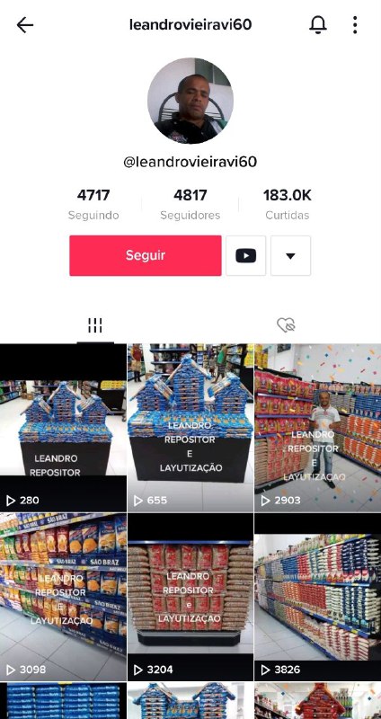 Viralizou no Tik Tok: repositor faz 'esculturas' com comida - print repoositor