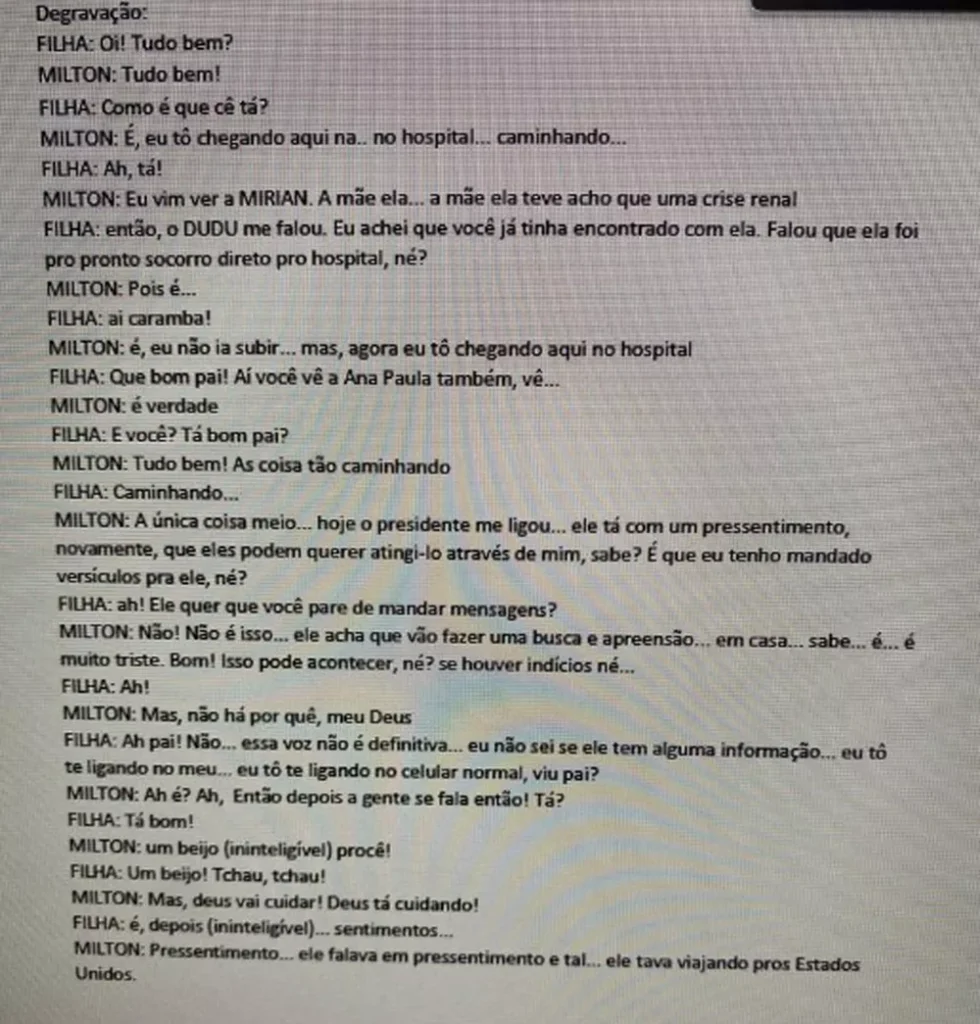 Milton Ribeiro diz ter recebido ligação de Bolsonaro: 'Ele acha que vão fazer busca' - trecho de gravacao em que ex ministro menciona bolsonaro Milton Ribeiro diz ter recebido ligação de Bolsonaro: 'Ele acha que vão fazer busca' - trecho de gravacao em que ex ministro menciona bolsonaro