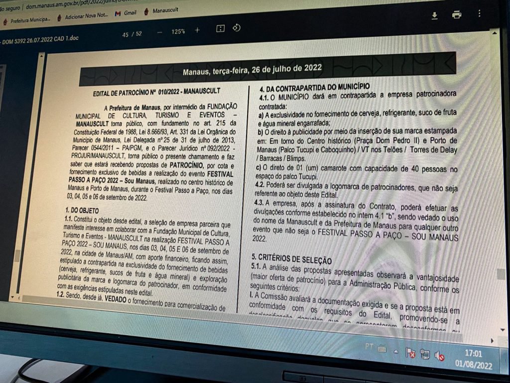 Prefeitura lança editais de patrocínio e de cota de festival #SouManaus Passo a Paço 2022 - 0208 A5