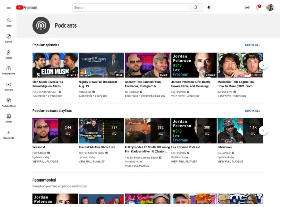 <strong>YouTube lança página de “videocasts”</strong> - 2408 B2a