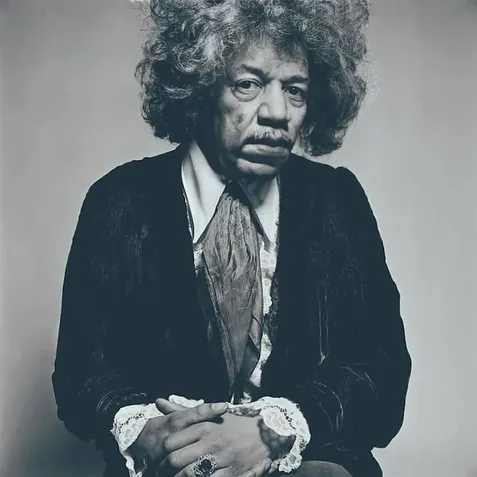Fotógrafo usa IA para imaginar como seriam hoje famosos que já morreram - jimi