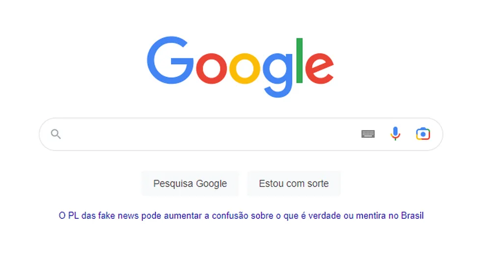 Governo manda Google sinalizar como 'publicidade' material feito pela empresa contra PL das Fake News - google fakenews