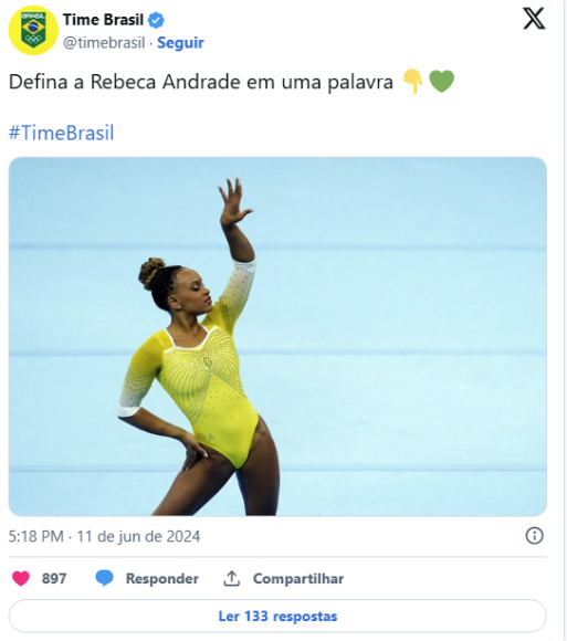 Maioria pela 1ª vez, mulheres encabeçam sonhos de medalhas em Paris - print Maioria pela 1ª vez, mulheres encabeçam sonhos de medalhas em Paris - print