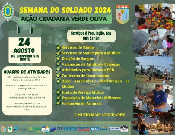 Comando Militar da Amazônia promove ação em comemoração ao Dia do Soldado - Semana do Soldado Comando Militar da Amazônia promove ação em comemoração ao Dia do Soldado - Semana do Soldado
