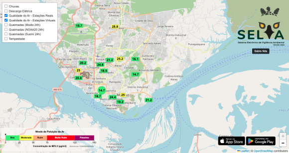 Qualidade do ar amanhece entre boa e moderada em Manaus nesta quinta-feira, aponta AppSelv - qualidade do ar amanhece entre 1 Qualidade do ar amanhece entre boa e moderada em Manaus nesta quinta-feira, aponta AppSelv - qualidade do ar amanhece entre 1