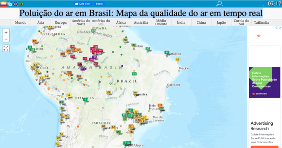 Qualidade do ar na capital amazonense é considerada a pior do Brasil na manhã desta segunda-feira - qualidade do ar amanhece muito 2 Qualidade do ar na capital amazonense é considerada a pior do Brasil na manhã desta segunda-feira - qualidade do ar amanhece muito 2