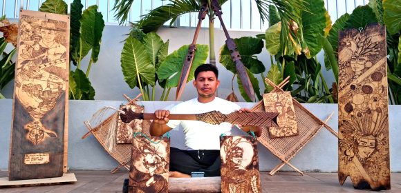 Fazendo arte com madeiras amazônicas - Joarles apaixonado pelas lendas amazonicas e a cultura indigena ancestral